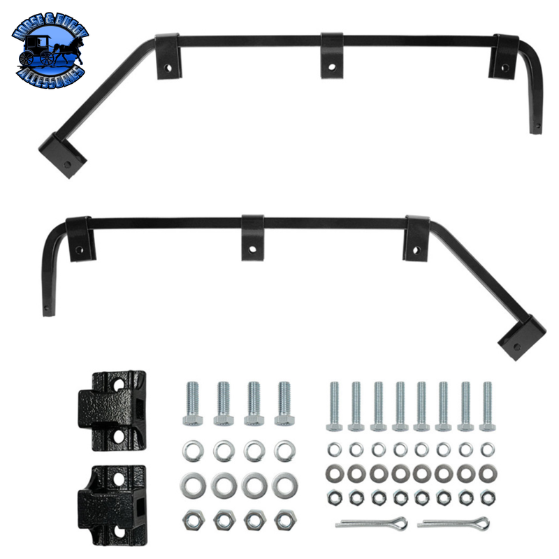 BLACK ANGLED MUD FLAP HANGERS WITH MOUNTING HARDWARE (Choose Coil) MUD FLAP HANGERS No Coil Light Gray