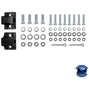 BLACK ANGLED MUD FLAP HANGERS WITH MOUNTING HARDWARE (Choose Coil) MUD FLAP HANGERS No Coil,Single Coil Dark Slate Gray