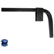 BLACK ANGLED MUD FLAP HANGERS WITH MOUNTING HARDWARE (Choose Coil) MUD FLAP HANGERS No Coil,Single Coil Dark Slate Gray