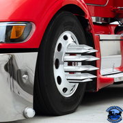 33MM X 7-1/8" CHROME PLASTIC TALL SPIKE NUT COVER - THREAD-ON (10 PCS) #10372 NUT COVER Black