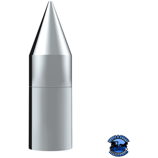 33MM X 7-1/8" CHROME PLASTIC TALL SPIKE NUT COVER - THREAD-ON (10 PCS) #10372 NUT COVER Dark Gray