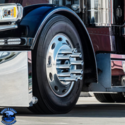 33MM X 7-1/4" CHROME PLASTIC TALL CYLINDER NUT COVER - THREAD-ON (10 PCS) #10371 NUT COVER Light Gray