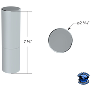 33MM X 7-1/4" CHROME PLASTIC TALL CYLINDER NUT COVER - THREAD-ON (10 PCS) #10371 NUT COVER Gray