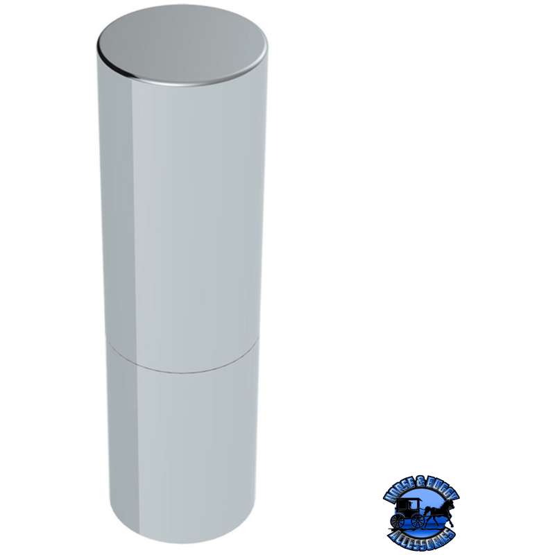 33MM X 7-1/4" CHROME PLASTIC TALL CYLINDER NUT COVER - THREAD-ON (10 PCS) #10371 NUT COVER Gray