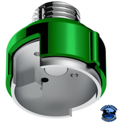 M30X3.5 THREAD-ON GEARSHIFT ADAPTER W/LED MOUNT FOR EATON-FULLER 13/15/18 SPEED (Choose Color) Adapter Green,Silver,Purple,Orange,Blue,Red,White,Yellow,Black,Matte Black Dim Gray