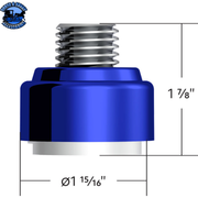 M30X3.5 THREAD-ON GEARSHIFT ADAPTER W/LED MOUNT FOR EATON-FULLER 9/10 SPEED (Choose Color) Adapter Blue,Green,Orange,Yellow,Red,Silver,White,Purple,Black,Matte Black Dark Slate Blue