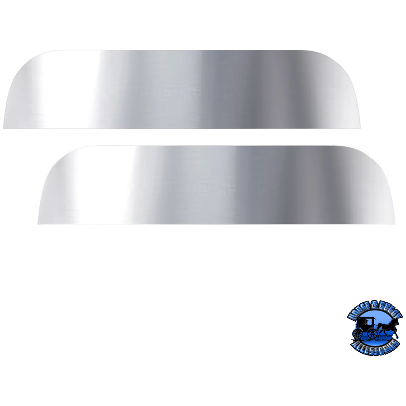 STAINLESS 7" CHOPPED WINDOW TRIM FOR 2005+ PETERBILT 379/386/389 #29096 Window Trim Gray