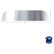 STAINLESS 7" CHOPPED WINDOW TRIM FOR 2005+ PETERBILT 379/386/389 #29096 Window Trim Gray