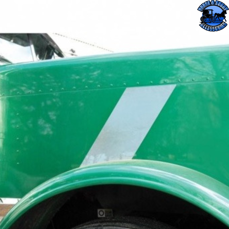 STAINLESS HOOD EMBLEM STRIPE ACCENT FOR 2008-2023 PETERBILT 389 #29028 EMBLEM Sea Green