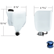 WASHER FLUID RESERVOIR FOR 1989-2007 PETERBILT 379 #25003 Washer Fluid Reservoir Lavender