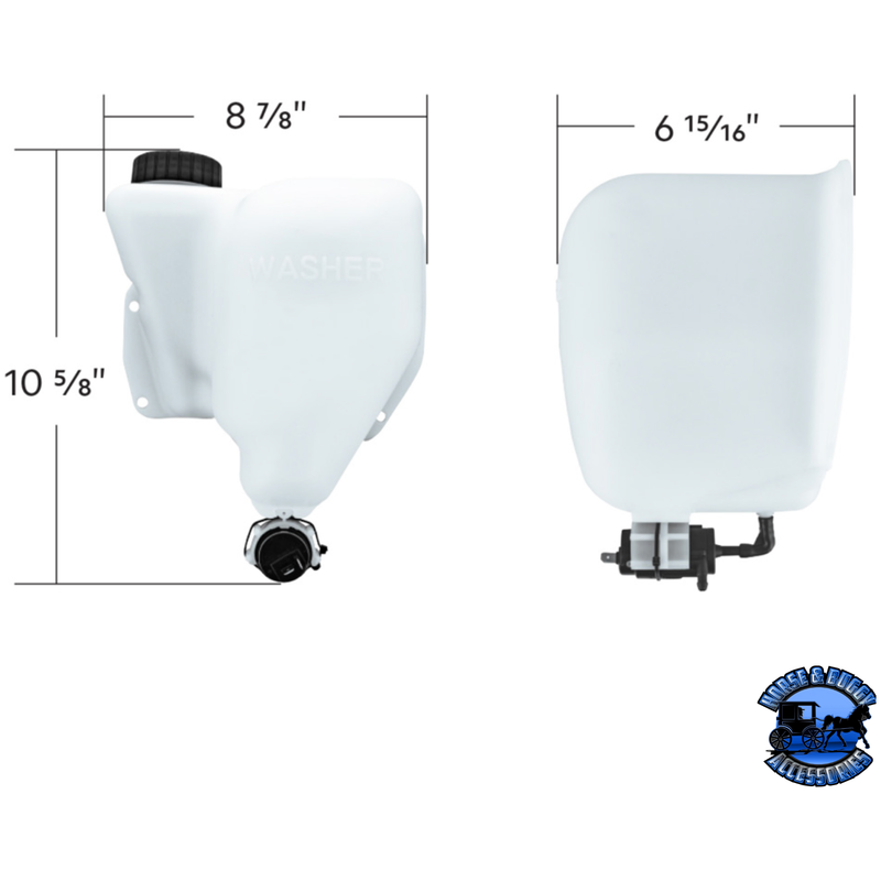 WASHER FLUID RESERVOIR FOR 1989-2007 PETERBILT 379 #25003 Washer Fluid Reservoir Lavender