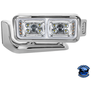 10 HIGH POWER LED PROJECTION HEADLIGHT ASSEMBLY WITH MOUNTING ARM & TURN SIGNAL SIDE POD (Choose Color) (Choose Side) LED Headlight Chrome / Driver's Side,Chrome / Passenger's Side,Black / Driver's Side,Black / Passenger's Side Gray