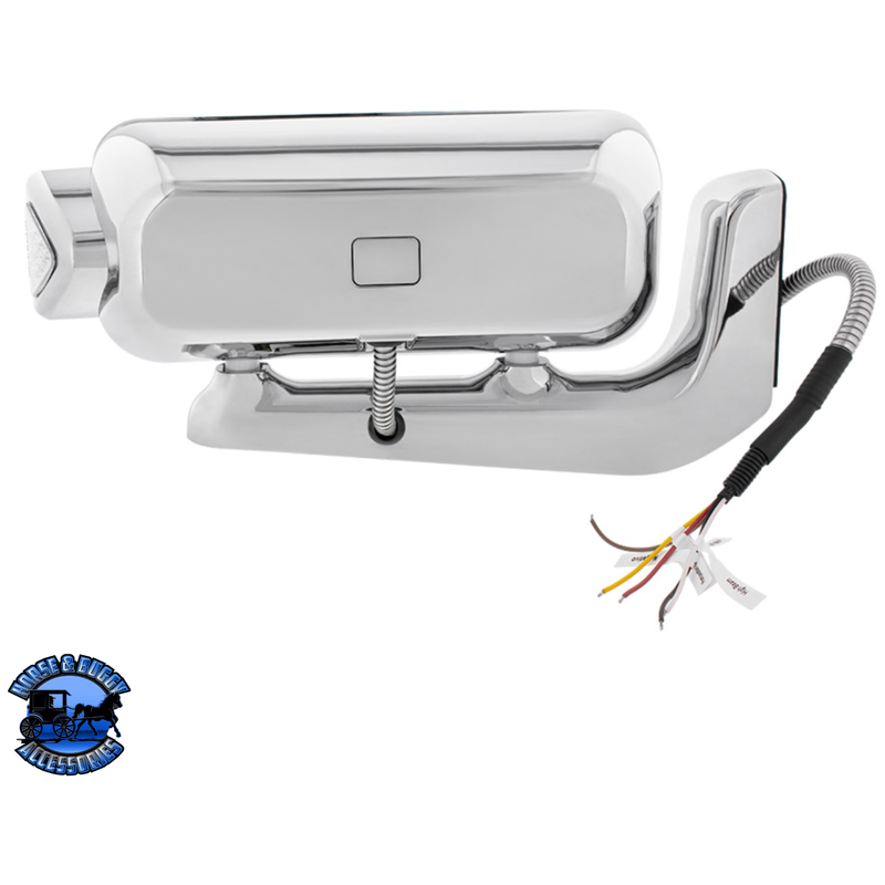 10 HIGH POWER LED PROJECTION HEADLIGHT ASSEMBLY WITH MOUNTING ARM & TURN SIGNAL SIDE POD (Choose Color) (Choose Side) LED Headlight Chrome / Driver's Side,Chrome / Passenger's Side,Black / Driver's Side,Black / Passenger's Side Light Gray