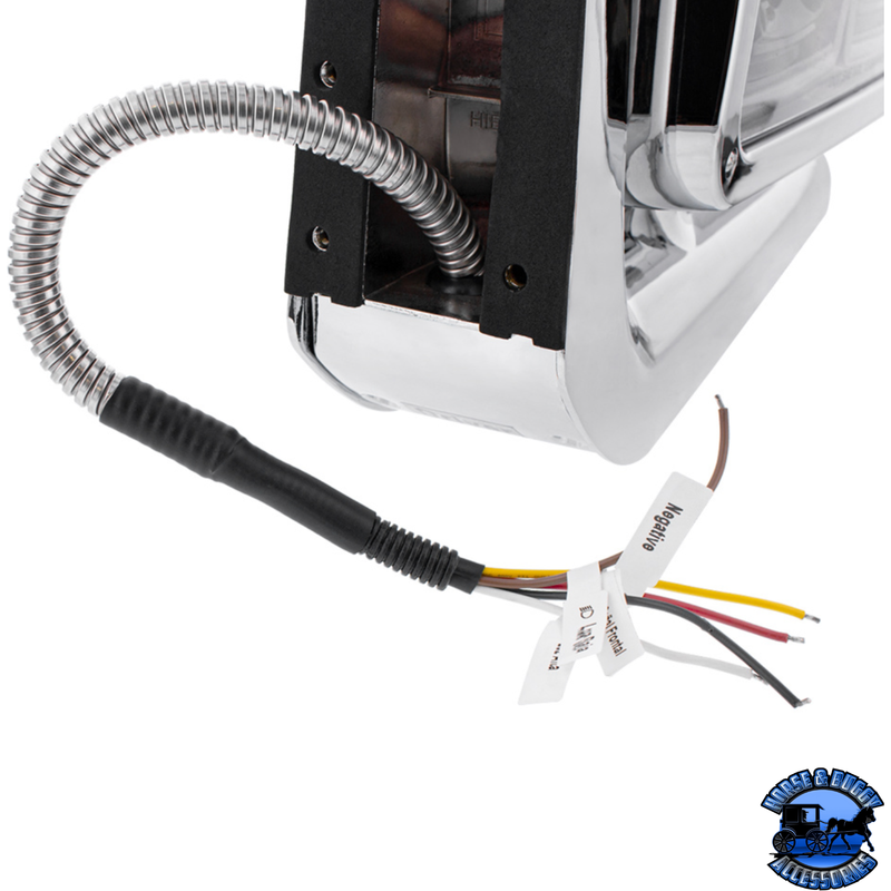 10 HIGH POWER LED PROJECTION HEADLIGHT ASSEMBLY WITH MOUNTING ARM & TURN SIGNAL SIDE POD (Choose Color) (Choose Side) LED Headlight Chrome / Driver's Side,Chrome / Passenger's Side,Black / Driver's Side,Black / Passenger's Side Dark Slate Gray