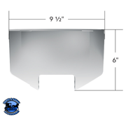 CHROME UPPER STEERING COLUMN COVER FOR 1997-2001 KENWORTH W900/T800 AND PETERBILT 379/378 #40905 Upper Steering Cover Column Gray