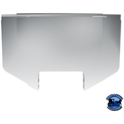 CHROME UPPER STEERING COLUMN COVER FOR 1997-2001 KENWORTH W900/T800 AND PETERBILT 379/378 #40905 Upper Steering Cover Column Gray