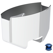 CHROME UPPER STEERING COLUMN COVER FOR 1997-2001 KENWORTH W900/T800 AND PETERBILT 379/378 #40905 Upper Steering Cover Column Dim Gray