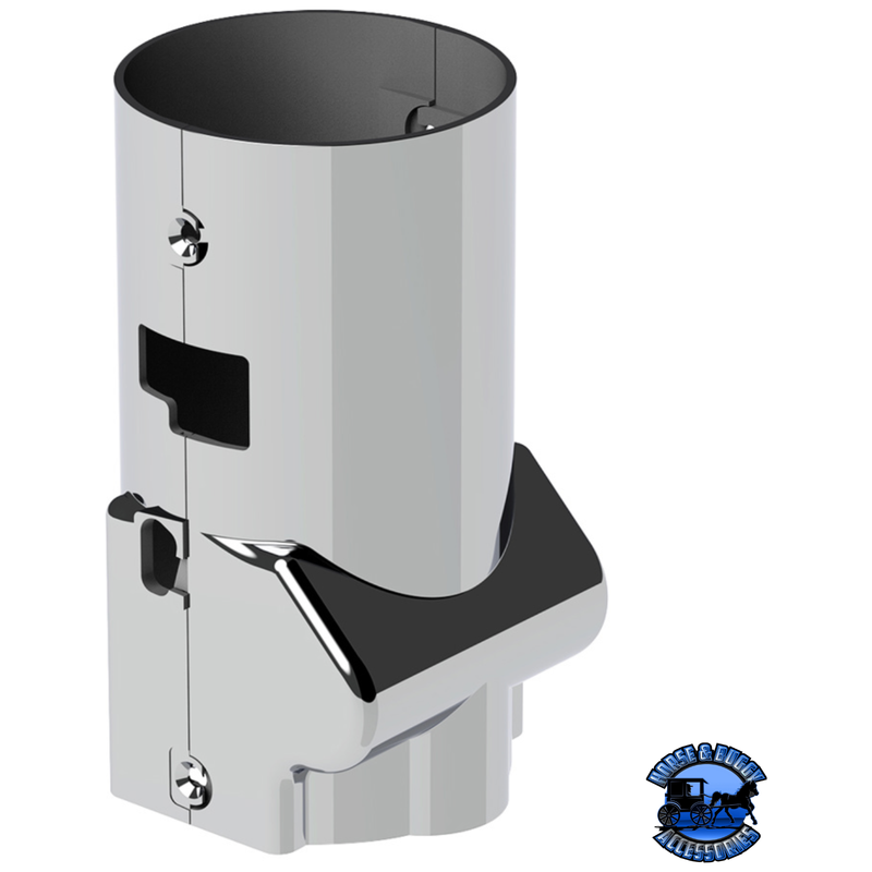 CHROME MIDDLE STEERING COLUMN COVER FOR KENWORTH W900/T800 (1986-2002) & PETERBILT 379/378 (1994-1997) #40907 Steering Column Gray