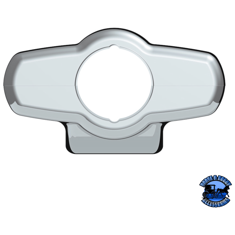 CHROME PLASTIC UPPER STEERING COLUMN COVER FOR PETERBILT 379/378 (1998-2005), 335 (2005-2010), 330 (2000-2010) #21709 Upper Steering Cover Column Light Gray