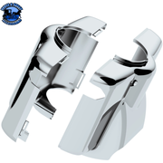CHROME PLASTIC UPPER STEERING COLUMN COVER FOR PETERBILT 379/378 (1998-2005), 335 (2005-2010), 330 (2000-2010) #21709 Upper Steering Cover Column Light Gray