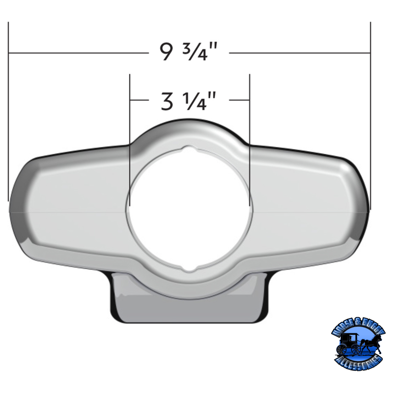 CHROME PLASTIC UPPER STEERING COLUMN COVER FOR PETERBILT 379/378 (1998-2005), 335 (2005-2010), 330 (2000-2010) #21709 Upper Steering Cover Column Light Gray