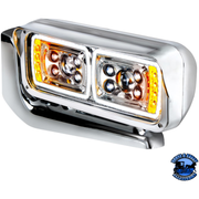 10 HIGH POWER LED PROJECTION HEADLIGHT ASSEMBLY WITH MOUNTING ARM (Choose Color) (Choose Side) LED Headlight Chrome / Driver's Side,Chrome / Passenger's Side,Black / Driver's Side,Black / Passenger's Side Gray