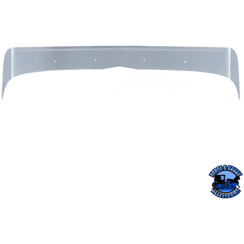 430 STAINLESS STEEL BUG SHIELD FOR PETERBILT 379 LONG HOOD #29019 BUG SHIELD Dark Gray