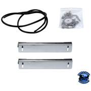 430 STAINLESS STEEL BUG SHIELD FOR PETERBILT 378/379 SHORT HOOD AND 357 #29018 BUG SHIELD Gray