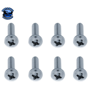 POLISHED ALUMINUM HEADLIGHT TURN SIGNAL COVER KIT FOR PETERBILT (PAIR) #30419 Turn Signal Cover Dark Gray