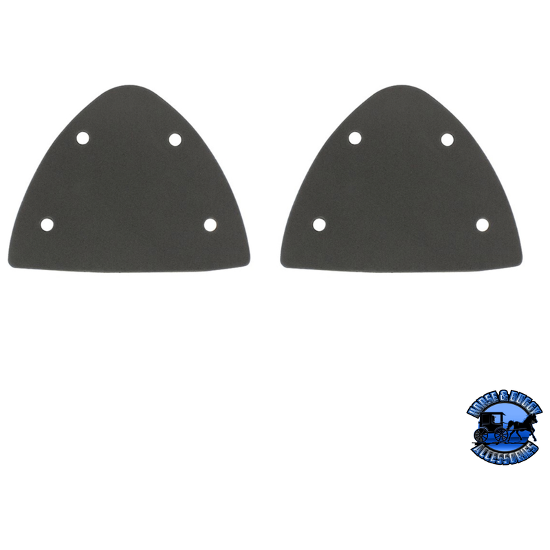 POLISHED ALUMINUM HEADLIGHT TURN SIGNAL COVER KIT FOR PETERBILT (PAIR) #30419 Turn Signal Cover Dark Slate Gray