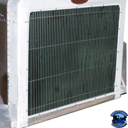 ALUMINUM BILLET STYLE GRILLE INSERT WITH VERTICAL BARS FOR PETERBILT 379 EXTENDED HOOD #21185 GRILLE Light Gray