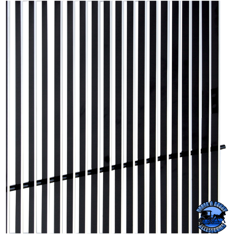 ALUMINUM BILLET STYLE GRILLE INSERT WITH VERTICAL BARS FOR PETERBILT 379 EXTENDED HOOD #21185 GRILLE Black