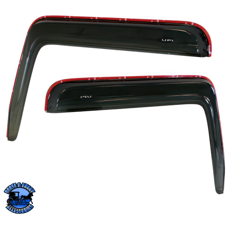 WINDOW VENT VISOR FOR PETERBILT 379 - SMOKE (PAIR) #91500 Window Vent Visor Dark Slate Gray