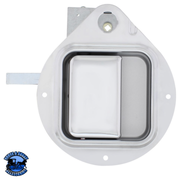 CHROME EXTERIOR SLEEPER DOOR HANDLE FOR PETERBILT 379/378/385 (1987-2005), 377/376/375 (1987-2000) (Choose Side) Exterior Door Handle Passenger's Side Light Gray