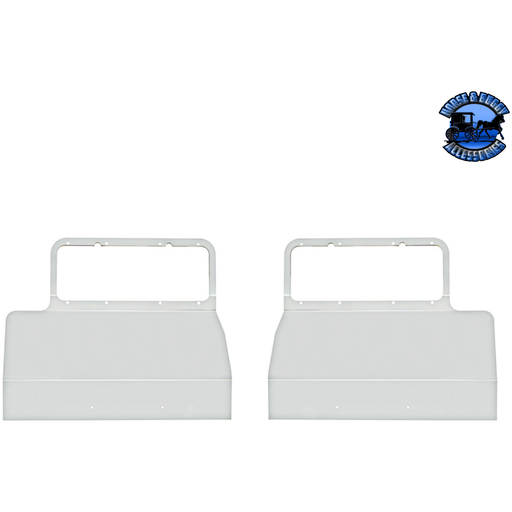 1986+ PETERBILT 378/379 STAINLESS FENDER GUARD WITH HEADLIGHT MOUNT #20584 FENDER GUARD Light Gray