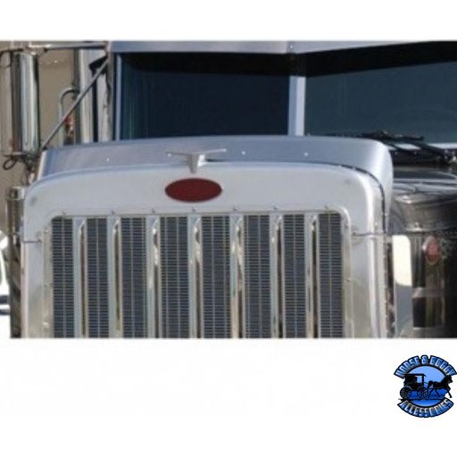 430 STAINLESS STEEL BUG SHIELD FOR PETERBILT 379 LONG HOOD #29000 BUG SHIELD Dark Slate Gray