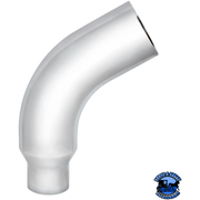 CHROME 58 DEGREE ANGLED EXHAUST ELBOWS FOR PETERBILT 379 (Choose Connection Size) exhaust elbow 5" O.D. to 5" O.D. Light Gray