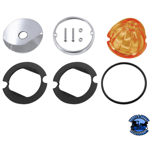 Dark Slate Gray GLASS WATERMELON LIGHT KIT FOR 3/4" MINI LIGHT (Choose Color) watermelon glass lens Amber Lens