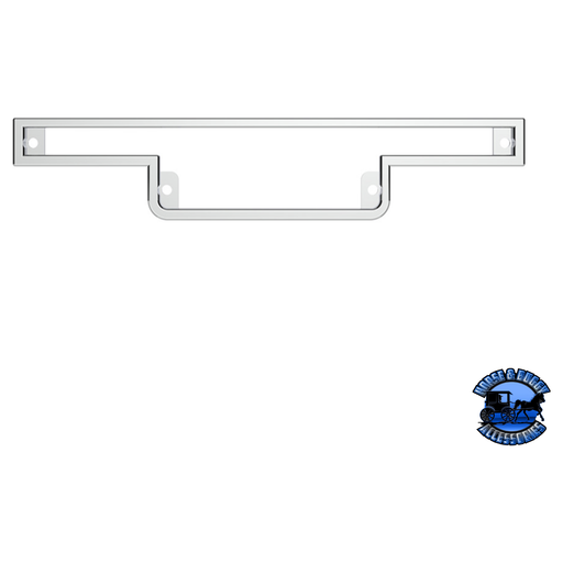 CHROME PLASTIC WARNING LIGHT PANEL BEZEL FOR 1990-2000 PETERBILT 379/378/377 (Choose Visor) Bezel Without Light Gray