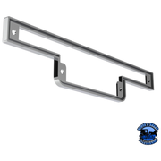 CHROME PLASTIC WARNING LIGHT PANEL BEZEL FOR 1990-2000 PETERBILT 379/378/377 (Choose Visor) Bezel Without,With Light Slate Gray