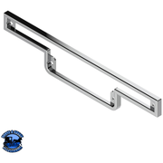 CHROME PLASTIC WARNING LIGHT PANEL BEZEL FOR 1990-2000 PETERBILT 379/378/377 (Choose Visor) Bezel Without,With Gray