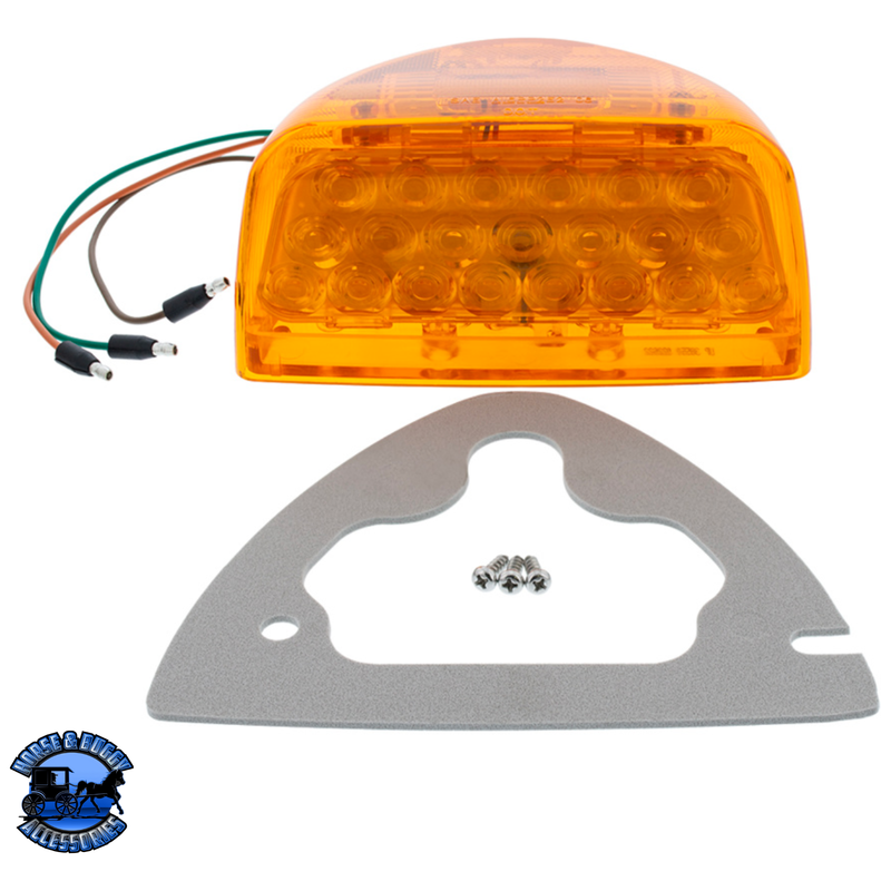31 LED TURN SIGNAL LIGHT FOR 1987-2007 PETERBILT 379/378/357 (Choose Lens Color) TURN SIGNAL Amber,Clear Dark Khaki