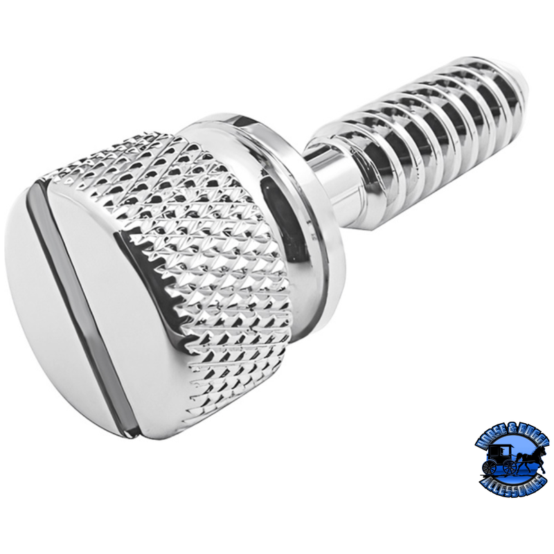 1/4"-20 PETERBILT DASH SCREW - KNURLED SCREW HEAD WITH PLAIN SLOTTED TOP (14-PACK) #23801 Dash Screw Light Gray