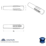 "NOT FOR PARKING" LEVER COVER FOR 2006-2019 PETERBILT & KENWORTH #41733 Lever Cover Light Gray