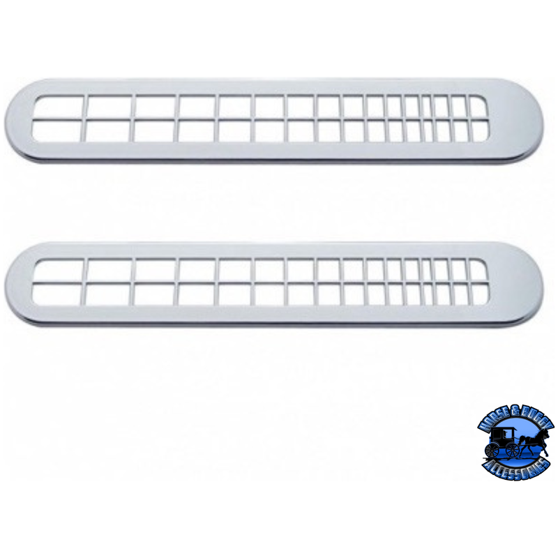 PETERBILT DEFROSTER A/C VENT COVER (CARD OF 2) #41107 A/C Vent Light Gray