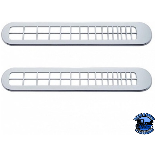 PETERBILT DEFROSTER A/C VENT COVER (CARD OF 2) #41107 A/C Vent Light Gray