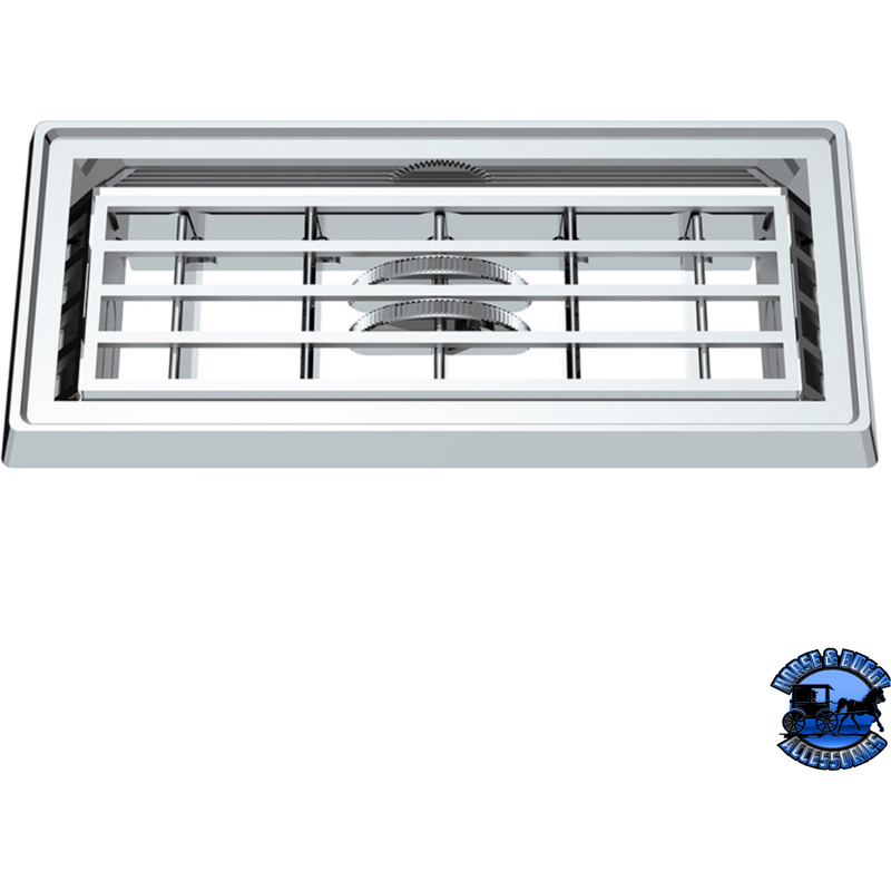 CHROME PLASTIC A/C VENT VENT FOR 1987-2000 PETERBILT #41018 A/C Vent Light Gray