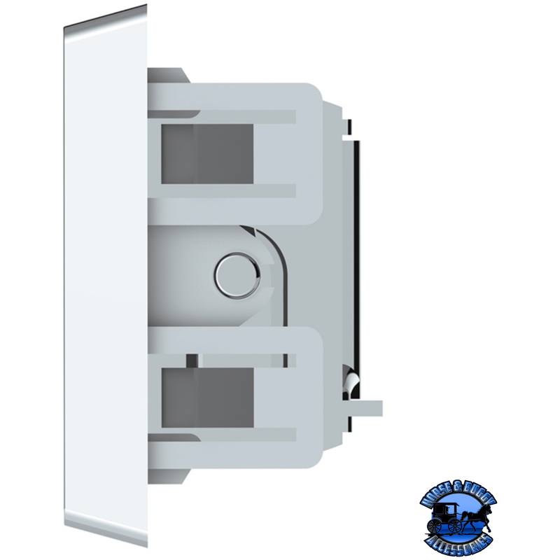 CHROME PLASTIC A/C VENT VENT FOR 1987-2000 PETERBILT #41018 A/C Vent Light Gray