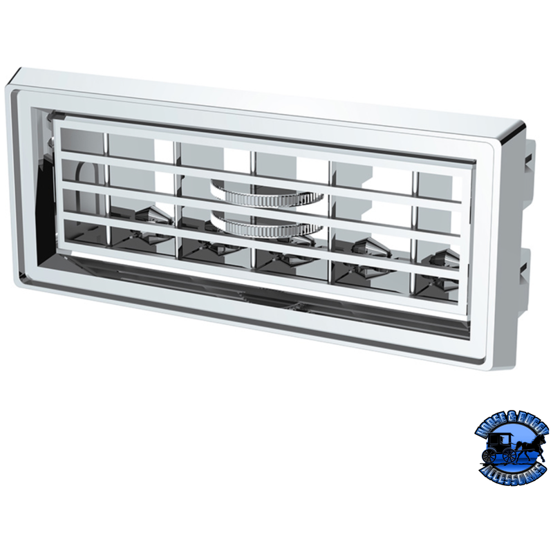 CHROME PLASTIC A/C VENT VENT FOR 1987-2000 PETERBILT #41018 A/C Vent Light Gray