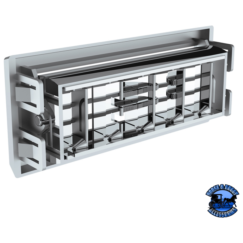 CHROME PLASTIC A/C VENT VENT FOR 1987-2000 PETERBILT #41018 A/C Vent Gray